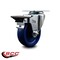 Service Caster 4'' Solid Poly Wheel Swivel Top Plate Caster Posi Brake SCC-20S414-SPUS-PLB - alternate 4